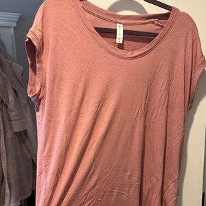 Athleta Soft Pink Short Sleeve Tee